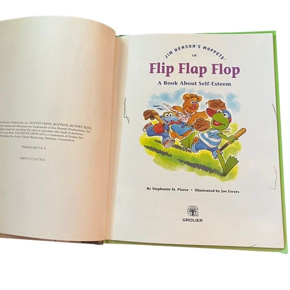 Jim Hensons Muppets In Flip Flap Flop A Book About Self Esteem Values To Grow On - Picture 4 of 9